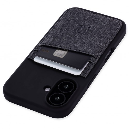 iPhone 16 Silicone M2L Card Case [Black]
