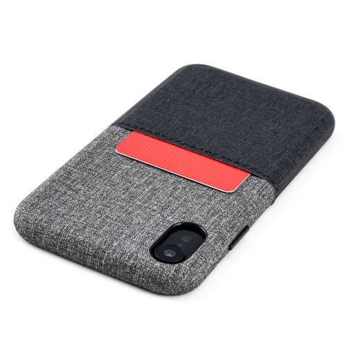 iPhone XR Luxe M1 Wallet Case [Black/Grey]