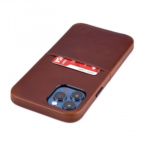 Virtuosa Genuine Leather M1 Card Case for iPhone 12 Pro Max [Brown]