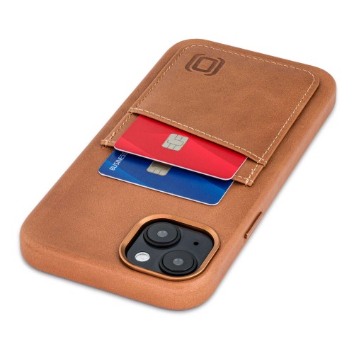 iPhone 14 Plus Genuine Leather M2GL Card Case [Light Brown]