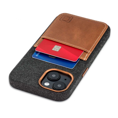 iPhone 14 Fabric M2F Card Case [Light Brown]