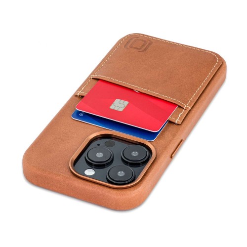 iPhone 14 Pro Genuine Leather M2GL Card Case [Light Brown]