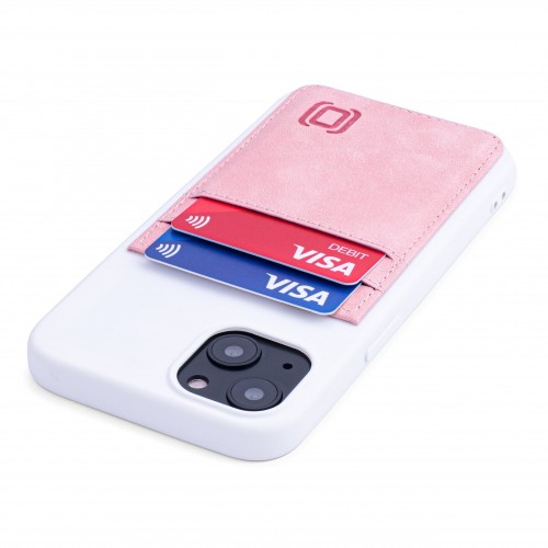 iPhone 13 Exec M2T Wallet Case [White/Pink]