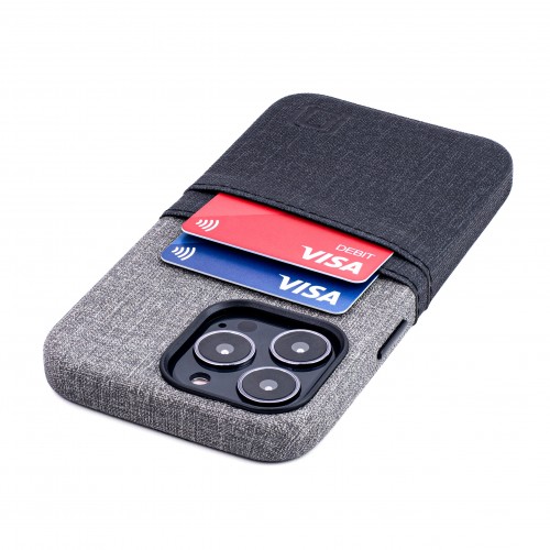 iPhone 13 Pro Luxe M2 Wallet Case [Black/Grey]