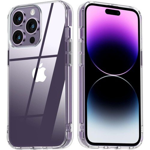 Entronix Case Compatible with iPhone 14 Pro - [Hard Back] Thick Clear