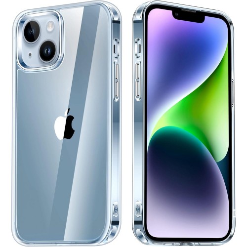 Entronix Case Compatible with iPhone 14 - [Hard Back] Thick Clear