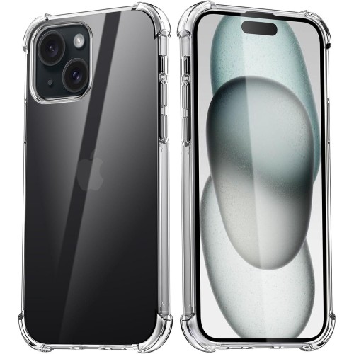 Entronix Case Compatible with iPhone 15 - [Flexible] TPU Clear