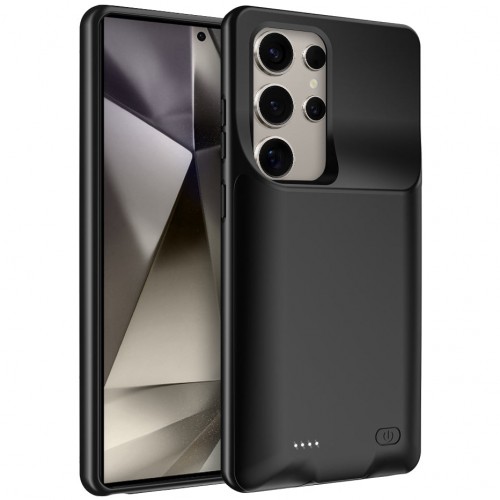 Entronix Case Compatible with Galaxy S24 Ultra - [10000mAh] Charging Powerbank Cover