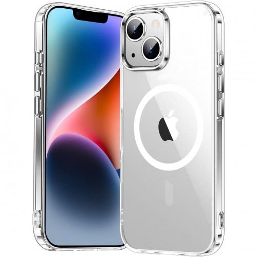 Entronix [Magnetic] Case Compatible with iPhone 14 Plus - [Hard Back] Thick Clear