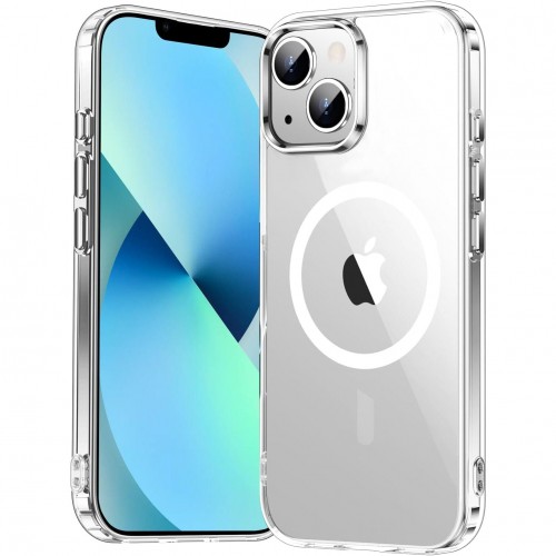 Entronix [Magnetic] Case Compatible with iPhone 13 Mini - [Hard Back] Thick Clear