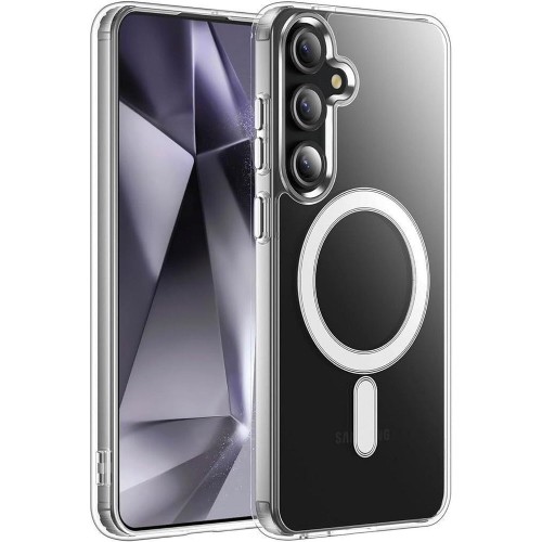 Entronix [Magnetic] Case Compatible with Galaxy S25 FE - [Hard Back] Slim Clear