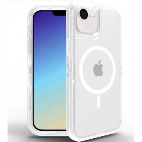 Entronix [Magnetic] Case Compatible with iPhone 16E - [Clear] Triple-Layer Heavy Duty Protection
