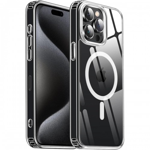 Entronix [Magnetic] Case Compatible with iPhone 14 Pro - [Hard Back] Slim Clear