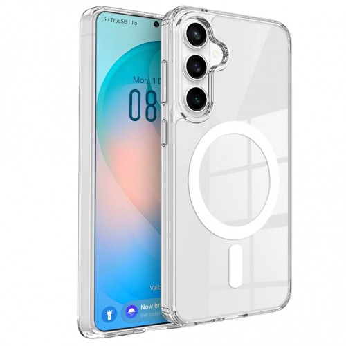 Entronix [Magnetic] Case Compatible with Galaxy S26 Plus - [Hard Back] Clear Cover