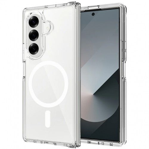 Entronix [Magnetic] Case Compatible with Galaxy Z Fold 7 - [Hard Back] Slim Clear